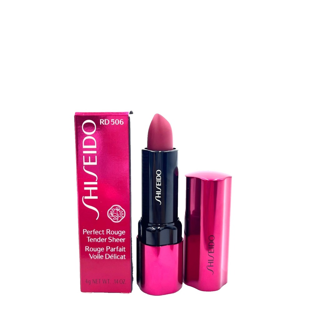 Shiseido Perfect Rouge‎ Tender Sheer Lipstick Lip Color Shade RD506 0.14oz